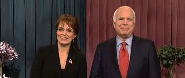 John McCain with Tina Fey as Sarah Palin